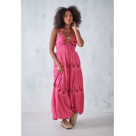✨ Free People Real Love Embroidered Maxi Dress ✨ - Picture 2 of 10
